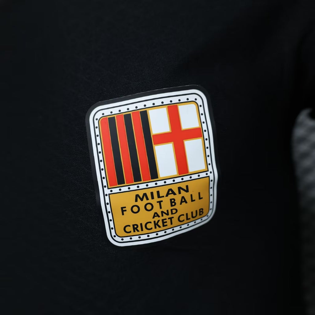 2025/2026 Long Sleeve Player Version AC Milan Black 125th Anniversary Edition