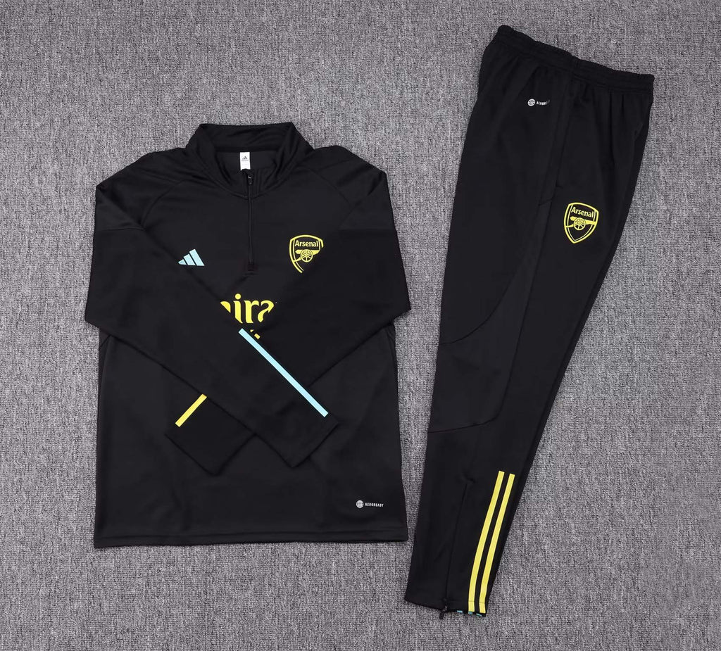 2023/2024 Arsenal Half-Pull Training Suit black