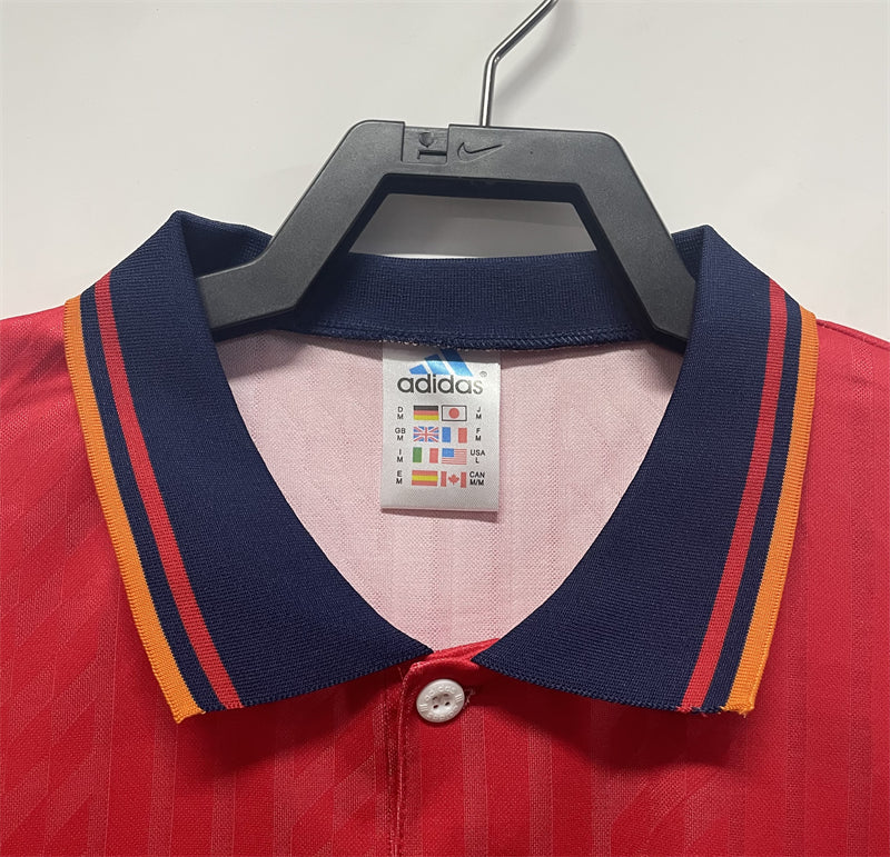 1994 Retro Spain Home Soccer Shirt