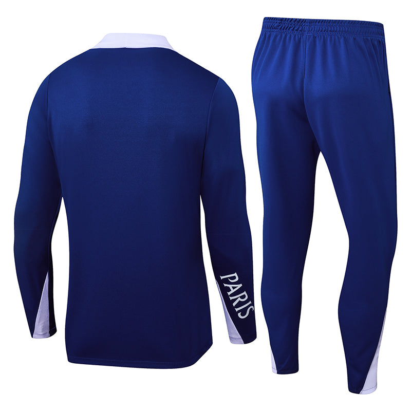 2025/2026 Psg Paris Saint-Germain Half-Pull Training Suit Blue Set