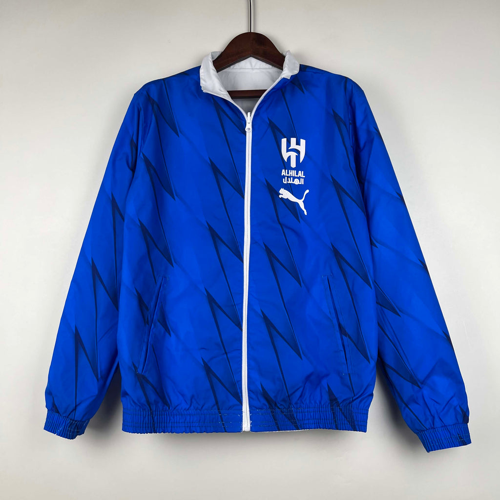 2023/2024 Al-Nassr Reversible Windbreaker(White-Blue)