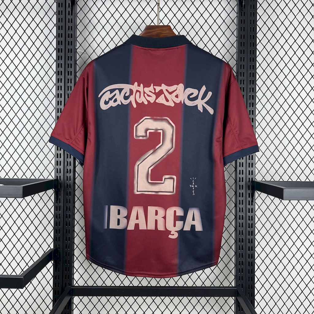 2024/2025 Barcelona x Travis Scott Collab Joint Retro Jersey