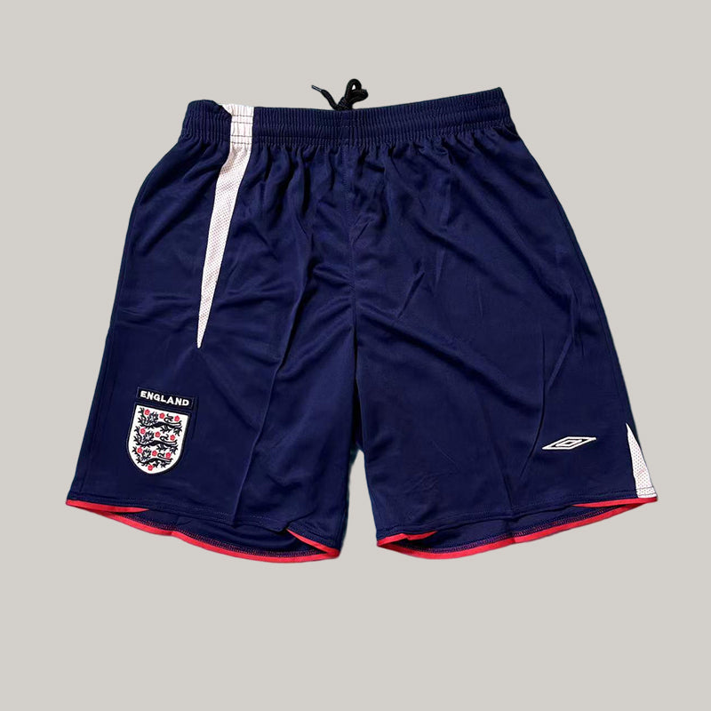 2006 Retro England Home Football Shorts