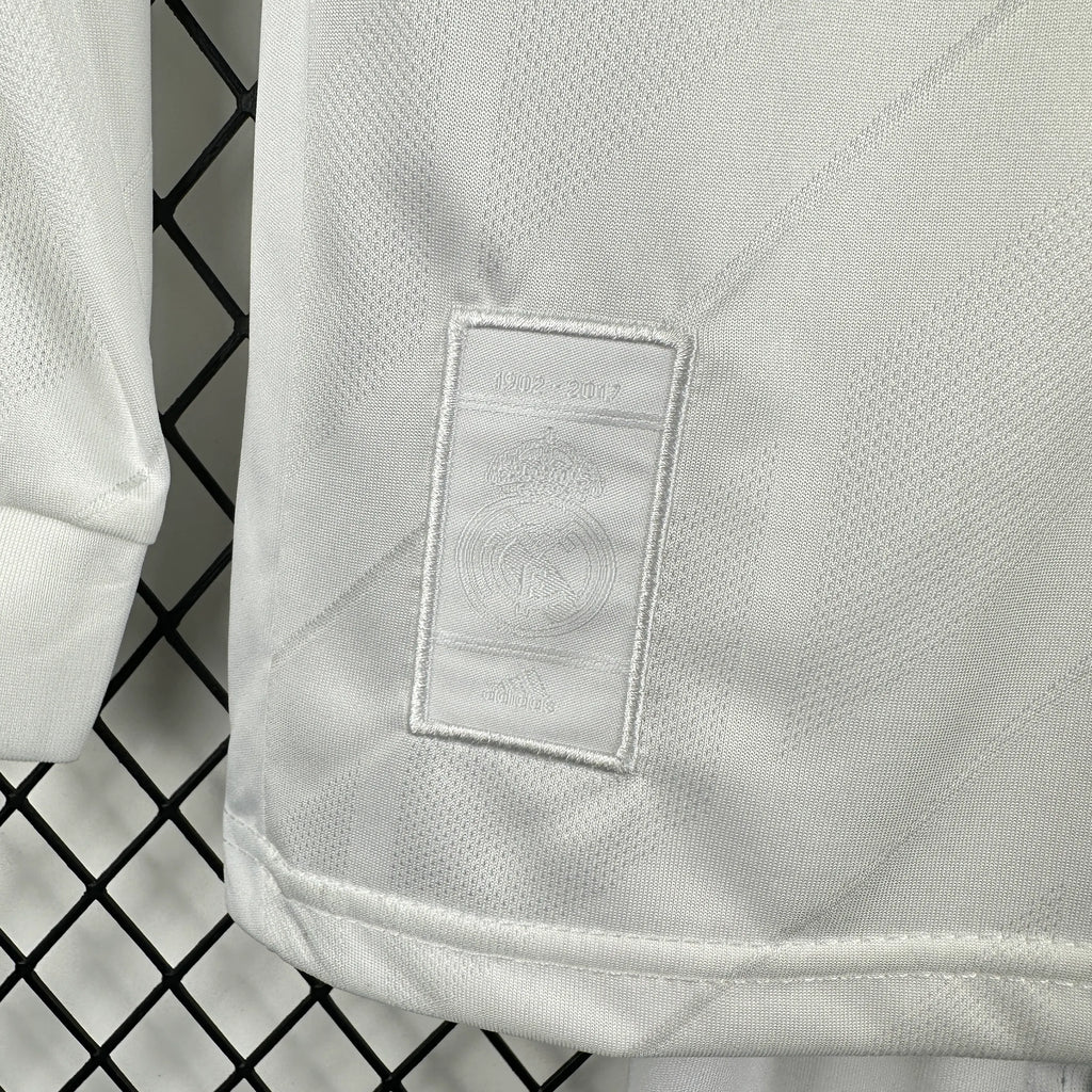 2017/2018 Retro Long Sleeve Real Madrid Home