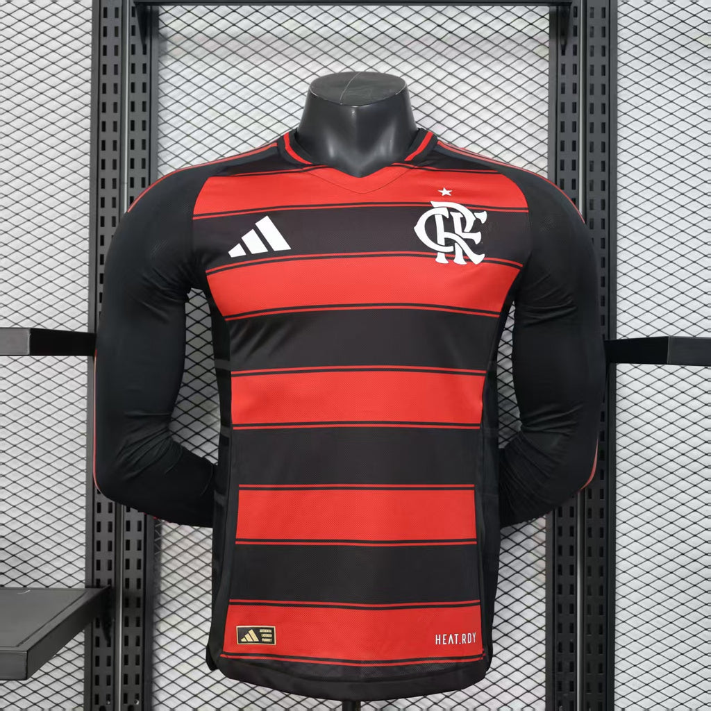 2025/2026 Long Sleeve Player Version Flamengo Home Jersey