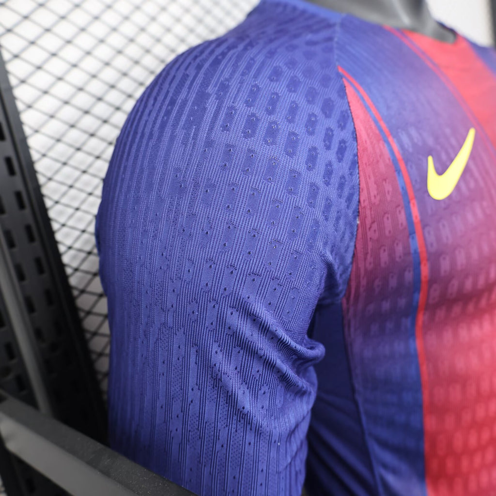 2025/2026 Long Sleeve Player Version Barcelona Home