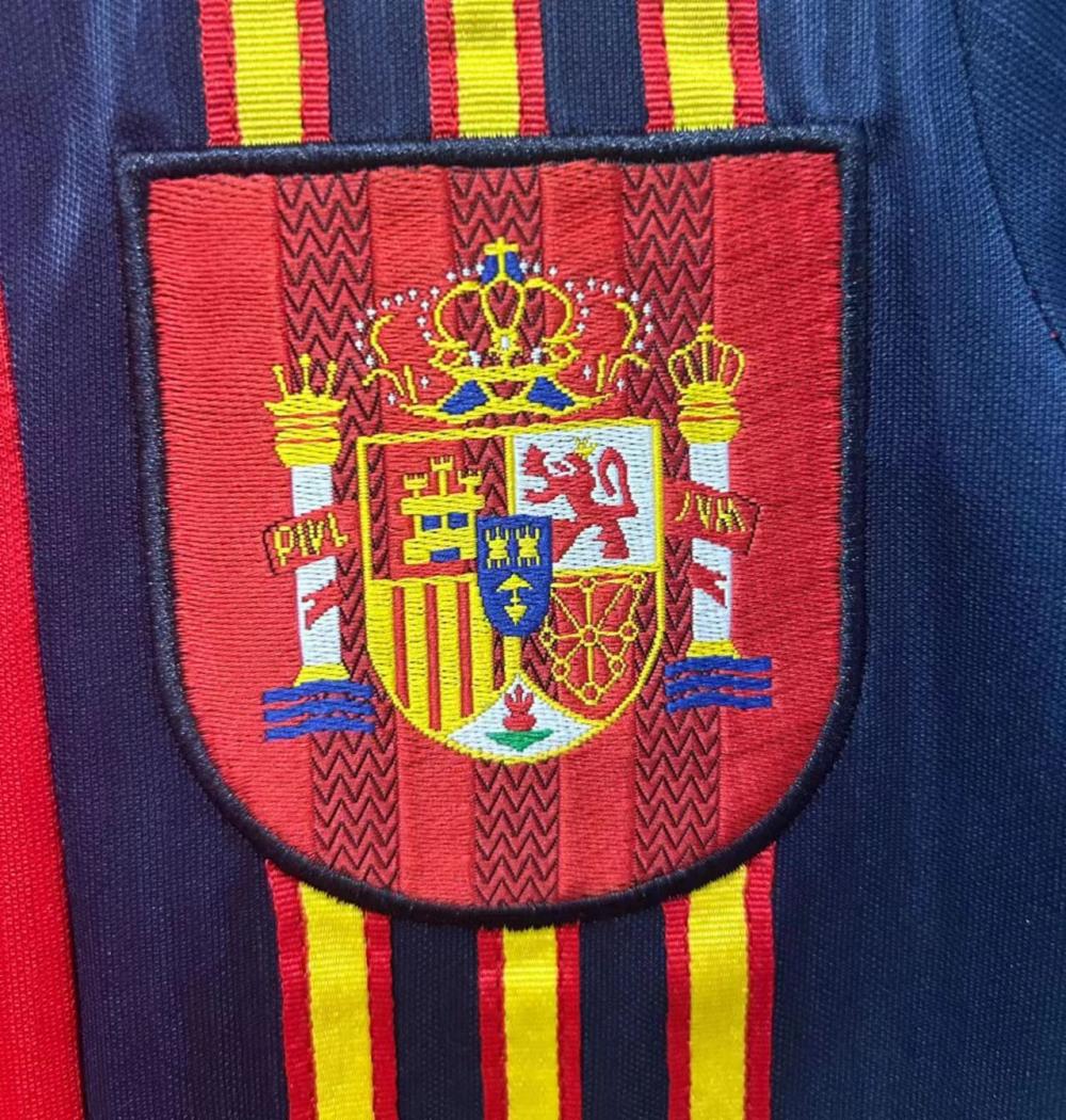1996 Retro Spain Home Soccer Shirt