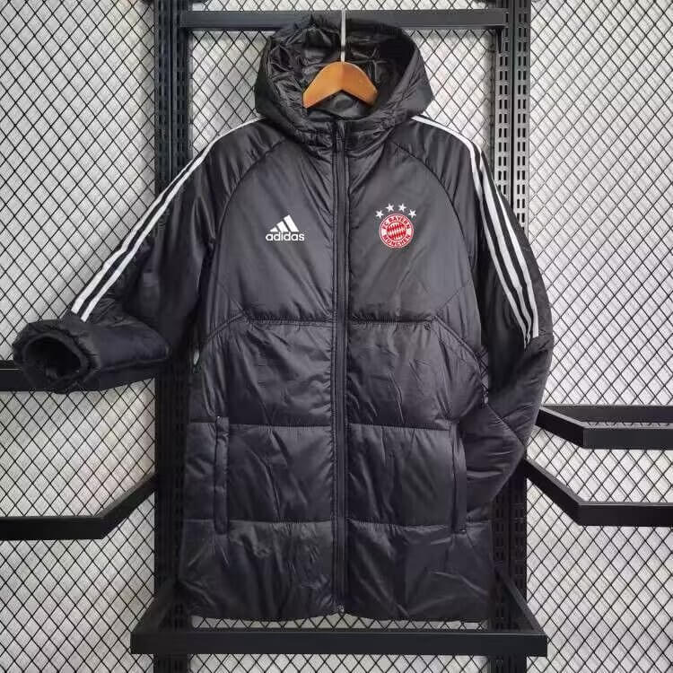 2024/2025 Bayern Munich Black-White Edge Soccer Long Cotton jacket