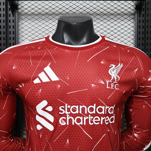 2026/2027 Long Sleeve Player Version Liverpool Home Football Jersey 1:1 Thai Quality topjersey