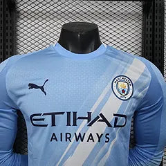2025/2026 Long Sleeve Player Version Manchester City Home