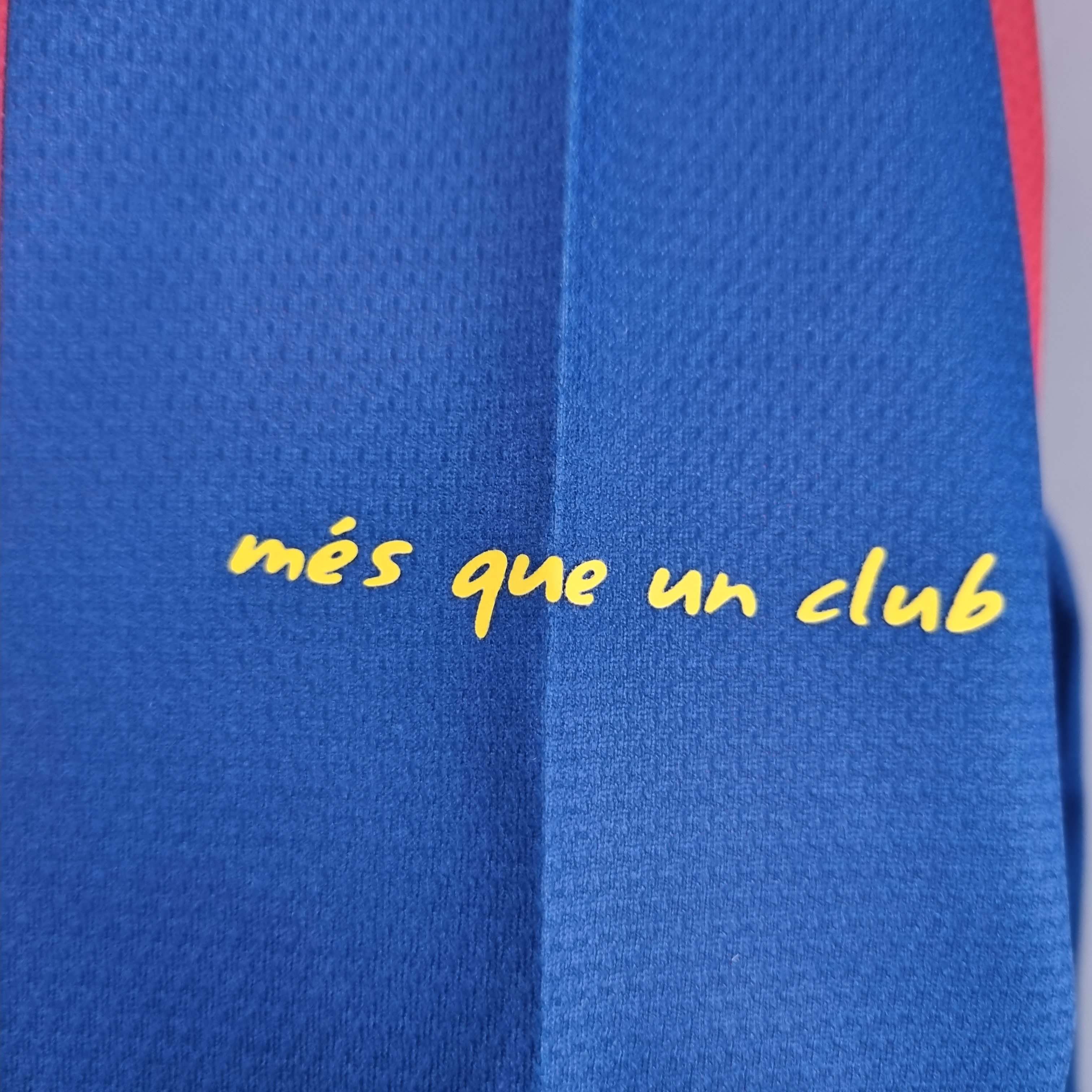 2010/2011 Retro Long Sleeve Barcelona Home