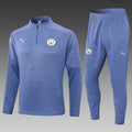 2024/2025 Manchester City Half-Pull Training Suit Grey
