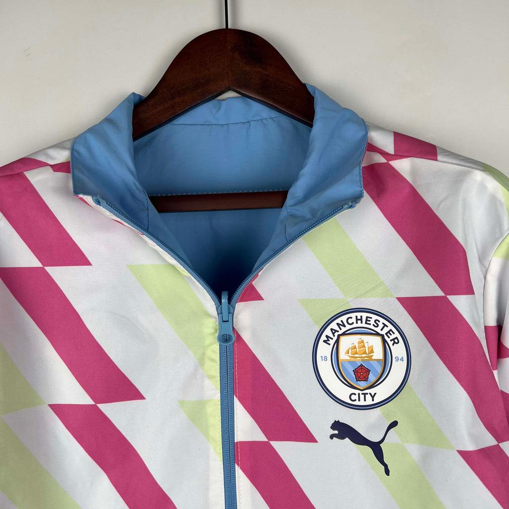 2023/2024 Manchester City Reversible Windbreaker Blue