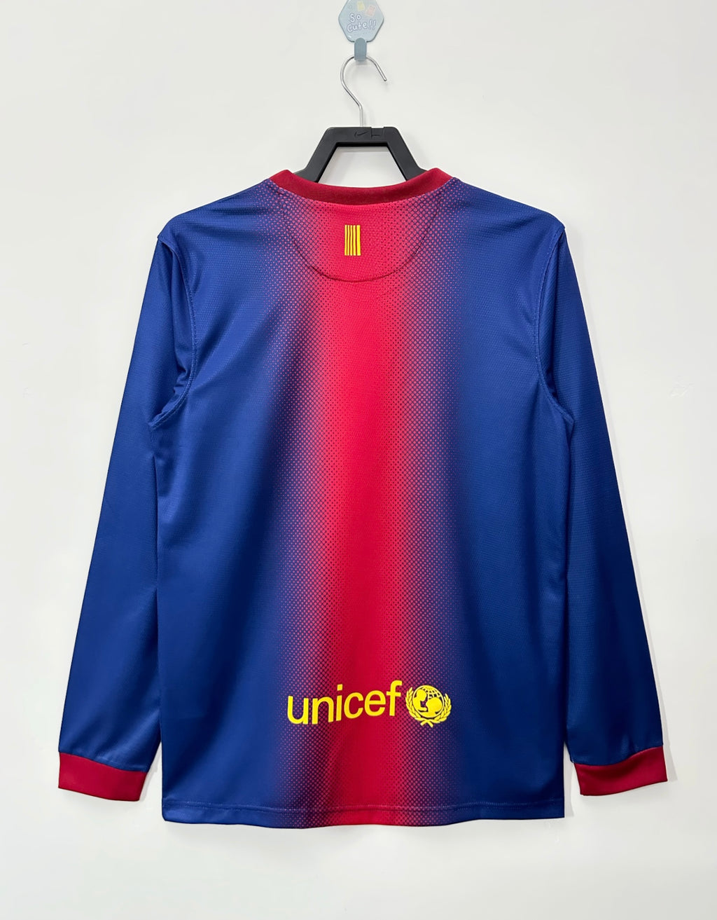 2012/2013 Retro Long Sleeve Barcelona Home