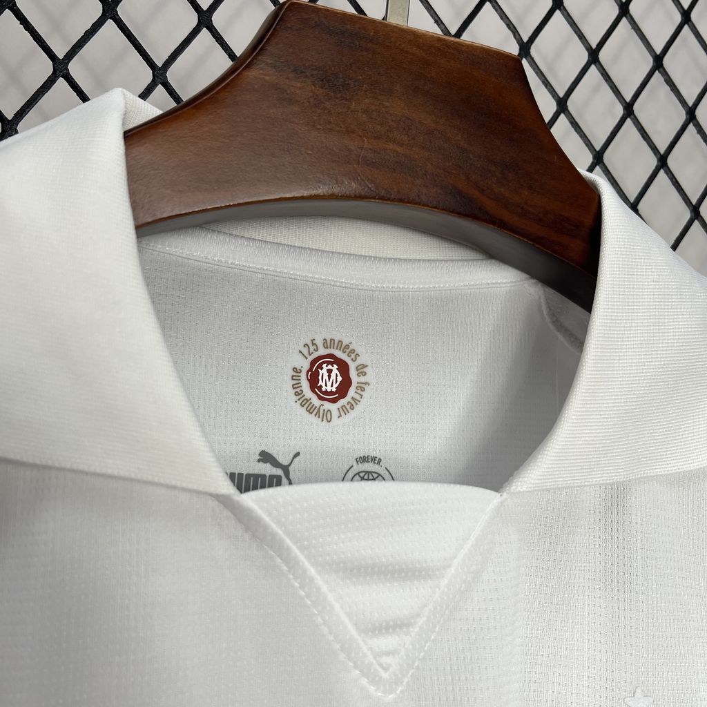 2024/2025 Olympique de Marseille 125th Anniversary White Jersey