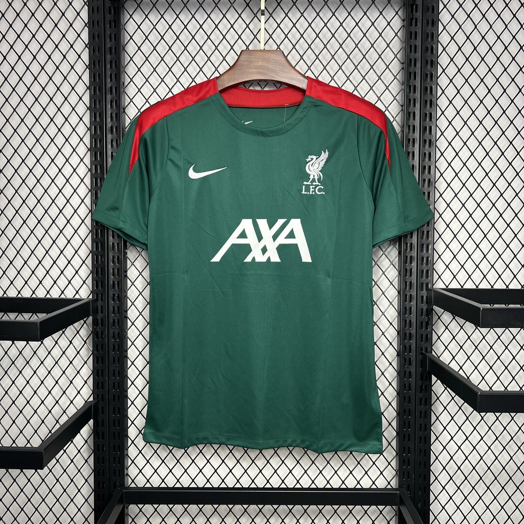 2024/2025 Liverpool Pre-match Training Dark Green Jersey1:1