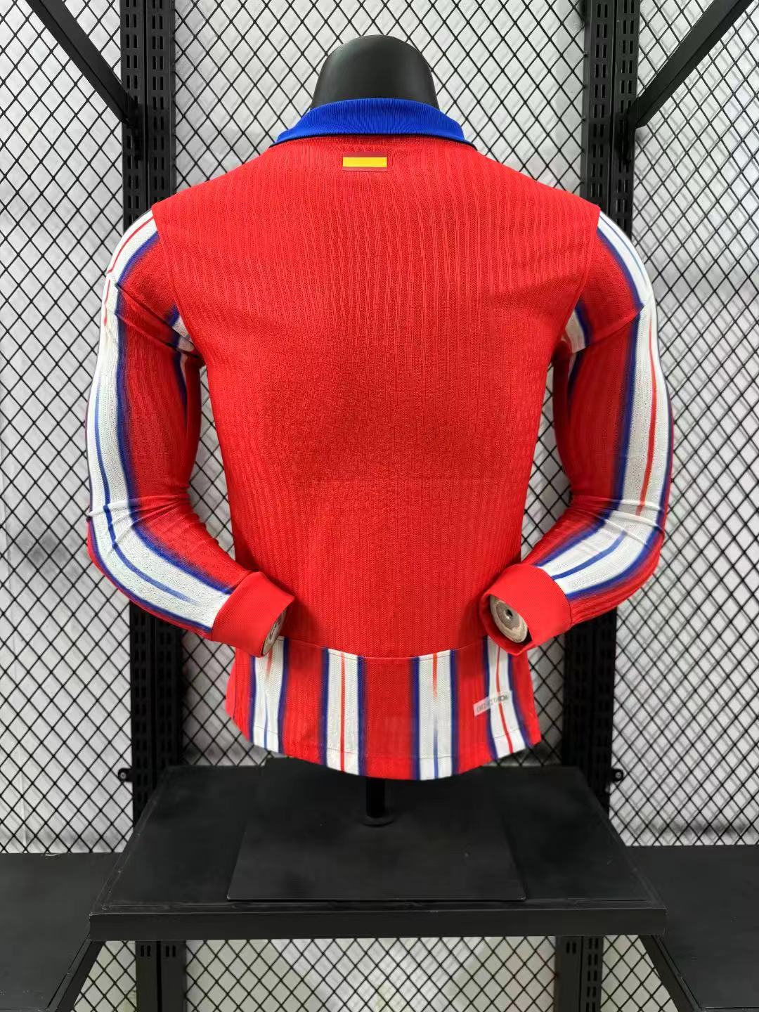2024/2025 Player Version Atletico Madrid Home Long Sleeve