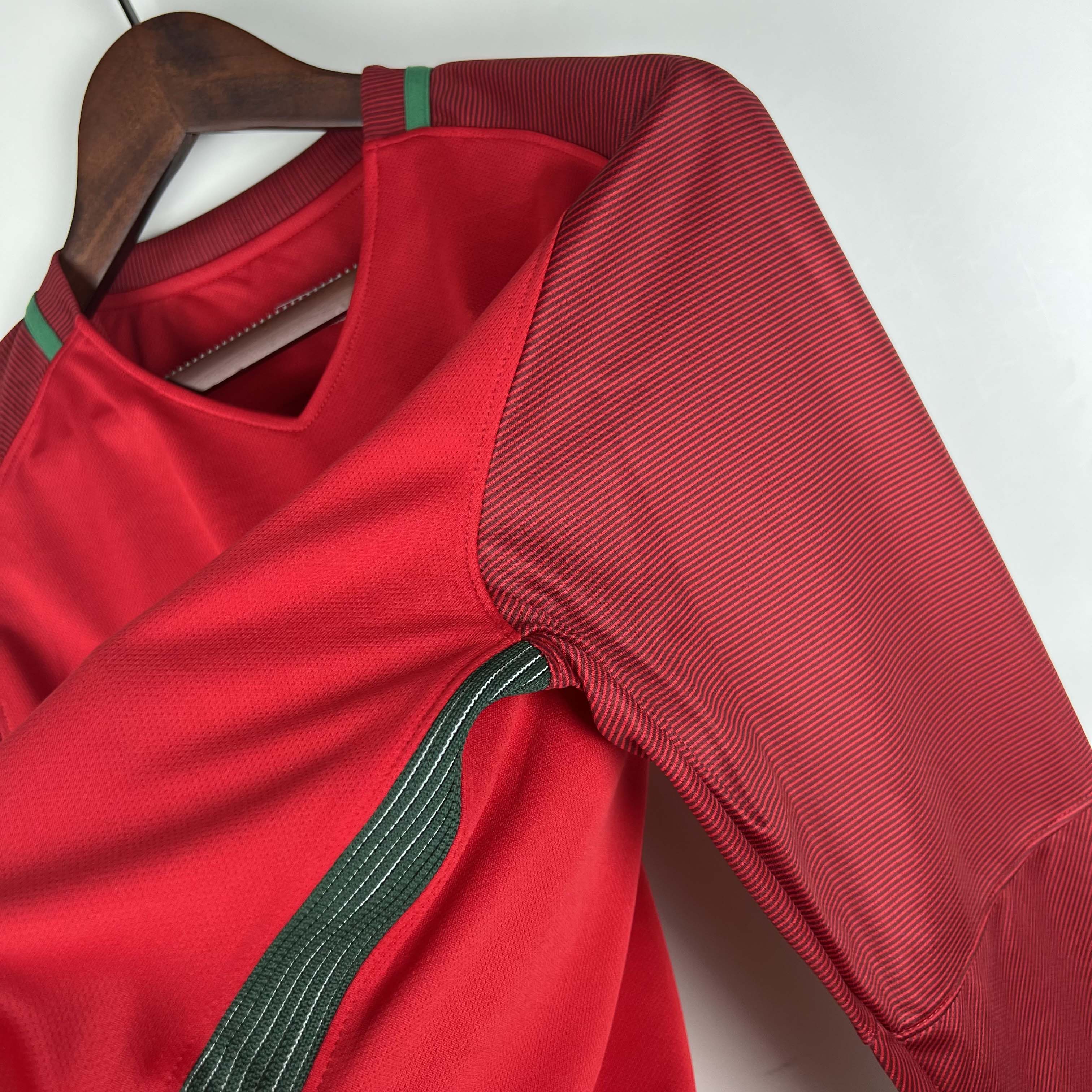 2016 Retro Long Sleeve Portugal Home