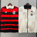 2024-2025 Flamengo CasuaI Reversible Windbreaker(white-red)