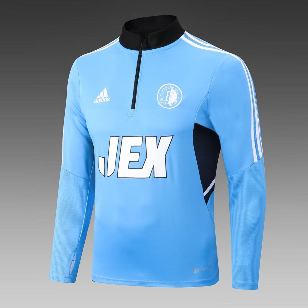 2022/2023 Feyenoord Rotterdam Half-Pull Training Suit Blue