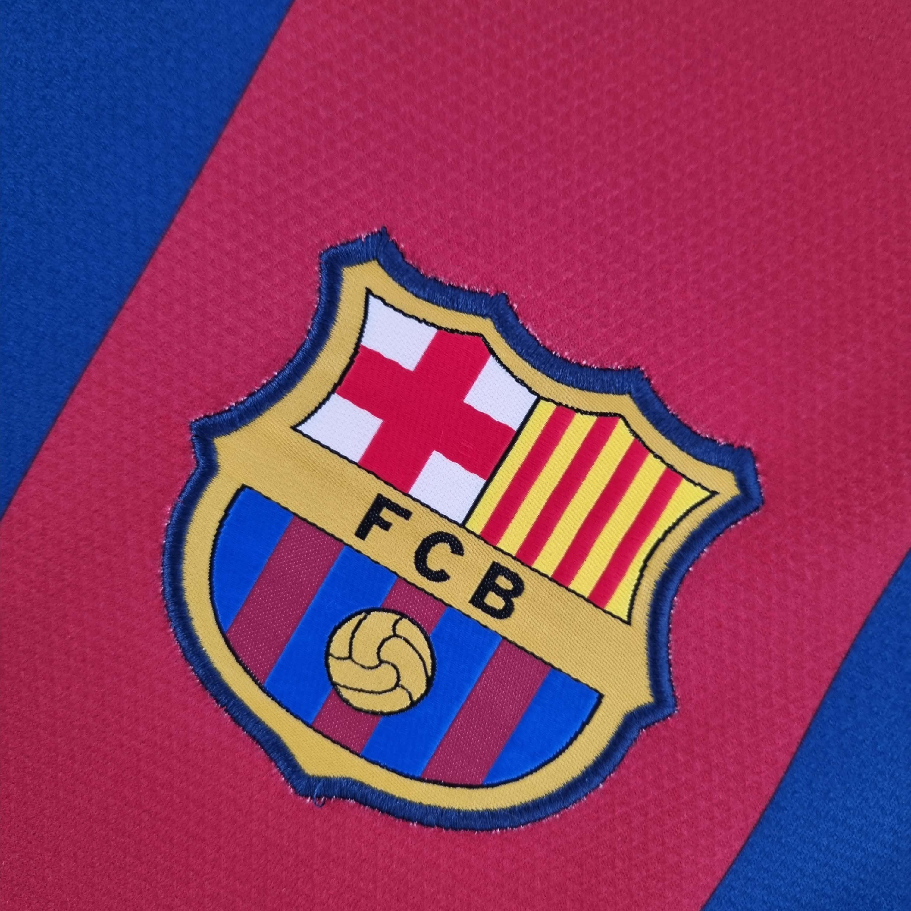 2010/2011 Retro Long Sleeve Barcelona Home