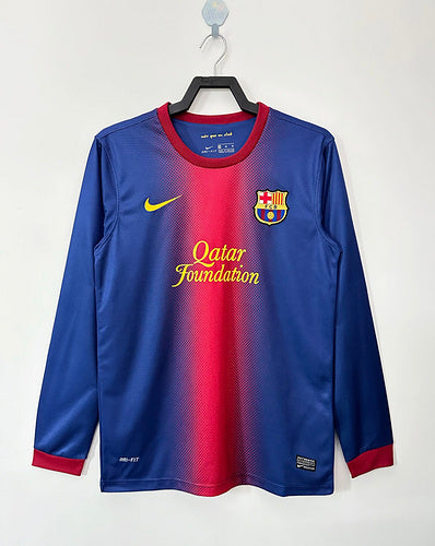 2012/2013 Retro Long Sleeve Barcelona Home