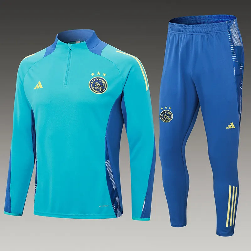 2024/2025 Ajax Half-Pull Training Suit Baby Blue