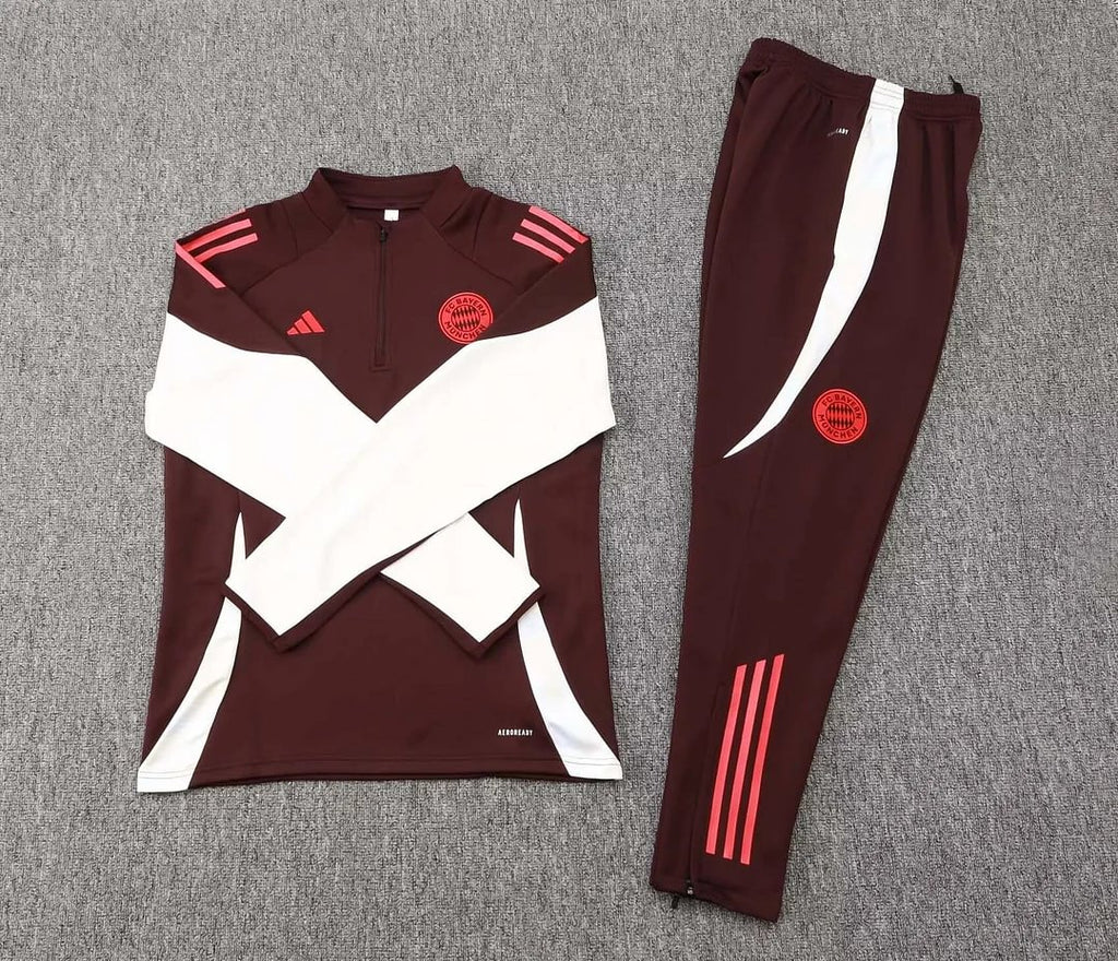 2024/2025 Bayern Munich Half-Pull Training Suit Deep purple