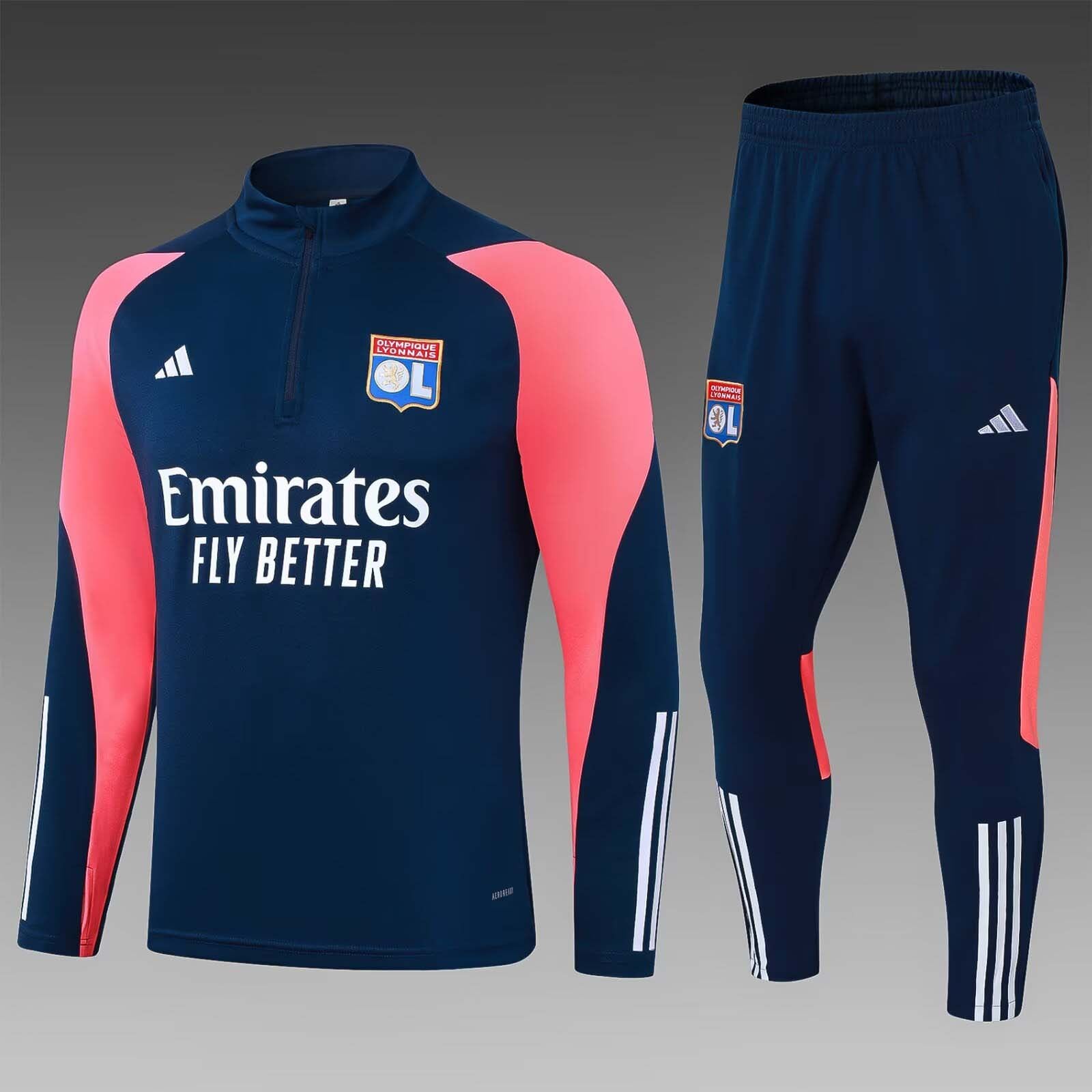 2023/2024 Lyonnais Half-Pull Training Suit Royal blue