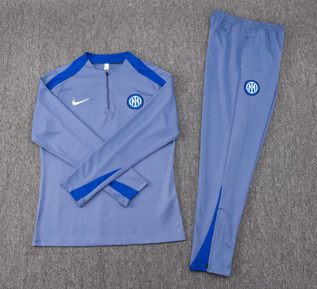 2024/2025 Inter Milan Half-Pull Training Suit Grey
