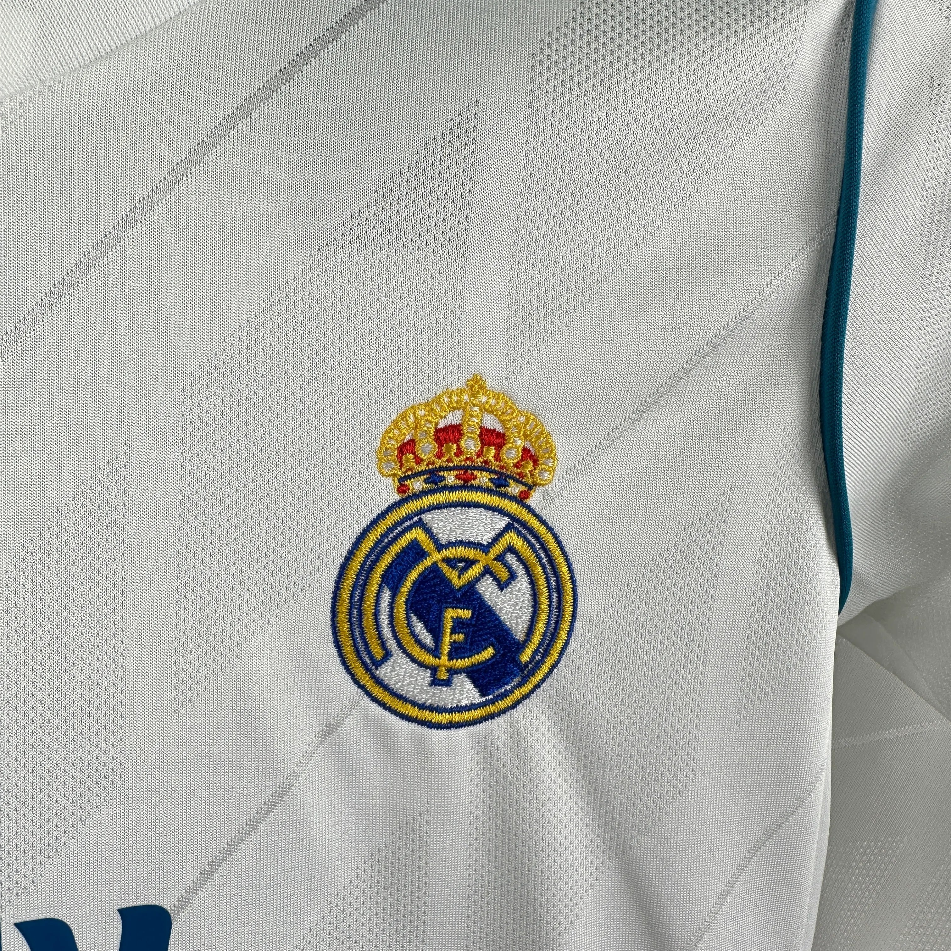 2017/2018 Retro Long Sleeve Real Madrid Home