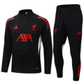 2025-2026 Liverpool Half-Pull Training Suit Black Jersey