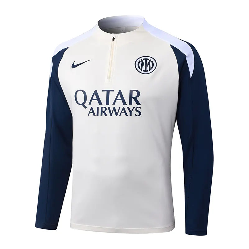 2025/2026 Inter Milan Half-Pull Training Suit Light yellow