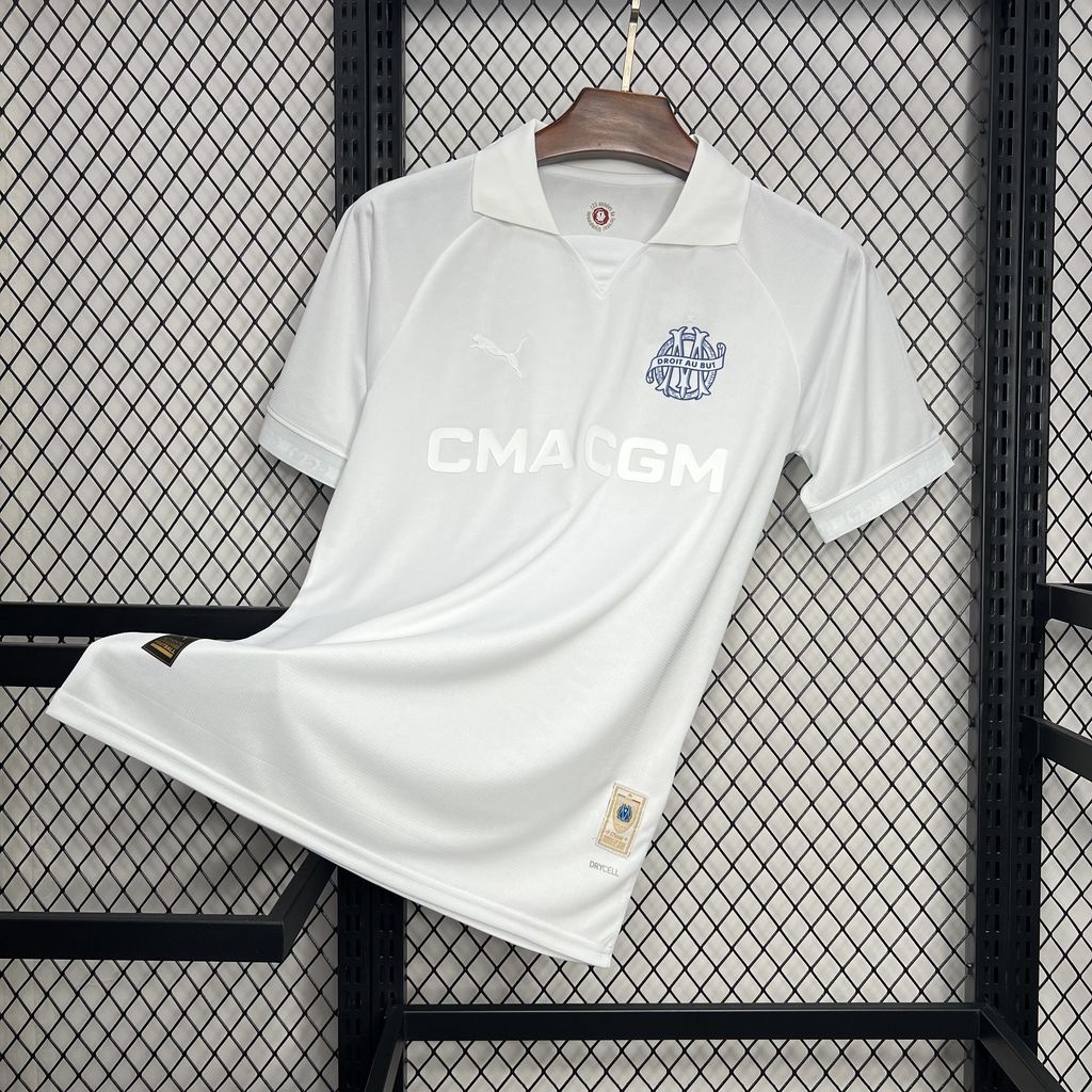 2024/2025 Olympique de Marseille 125th Anniversary White Jersey