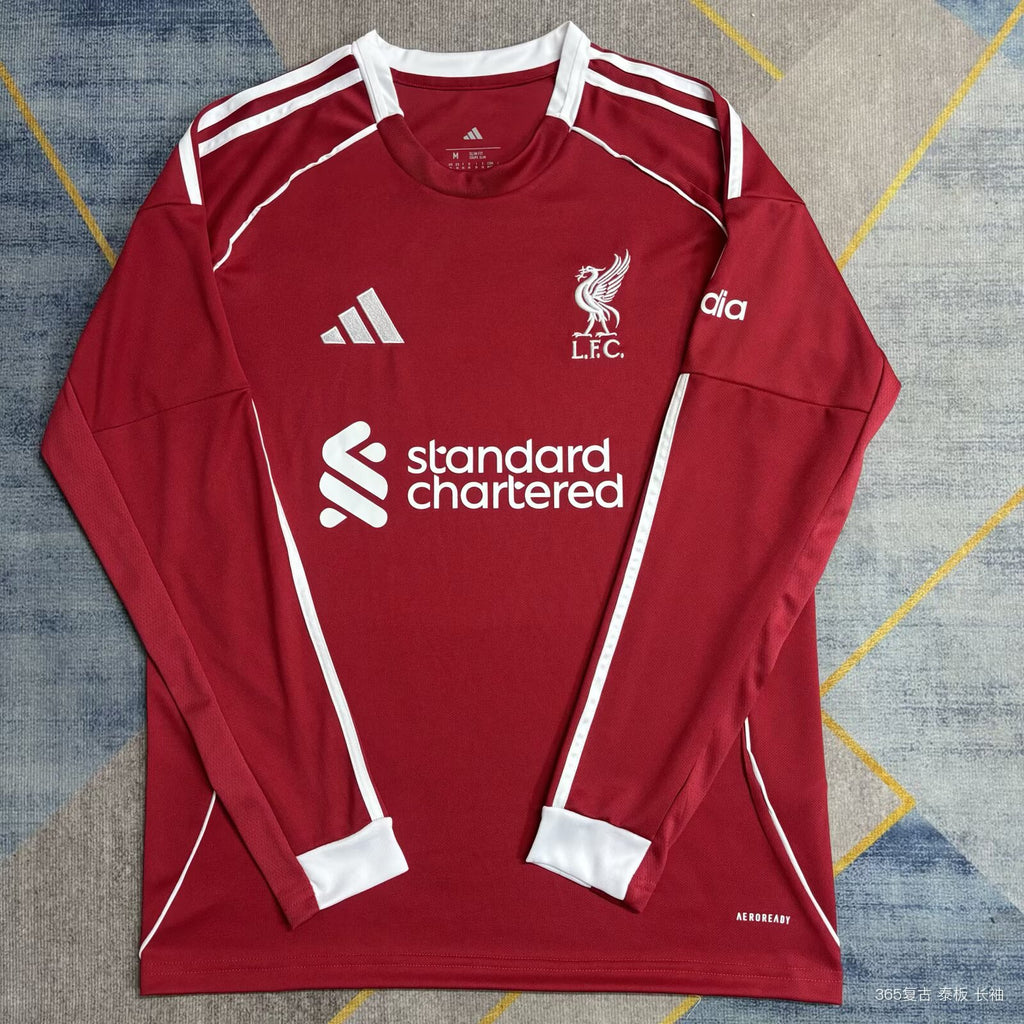 2025/2026 Long Sleeve Liverpool Home
