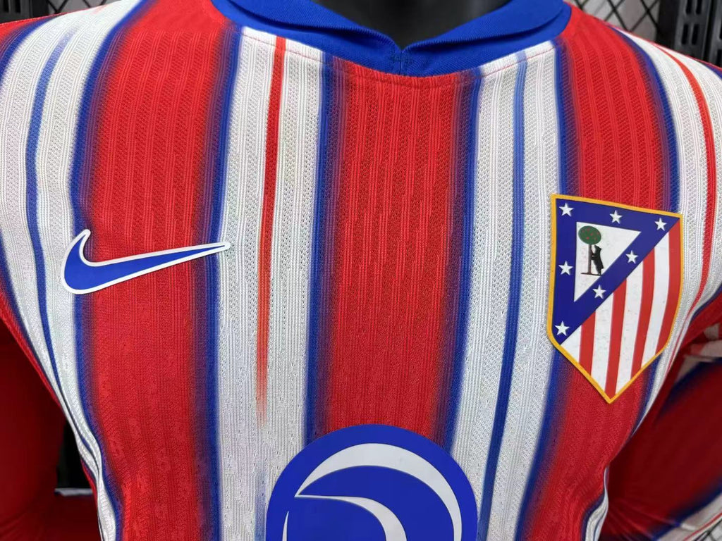 2024/2025 Player Version Atletico Madrid Home Long Sleeve