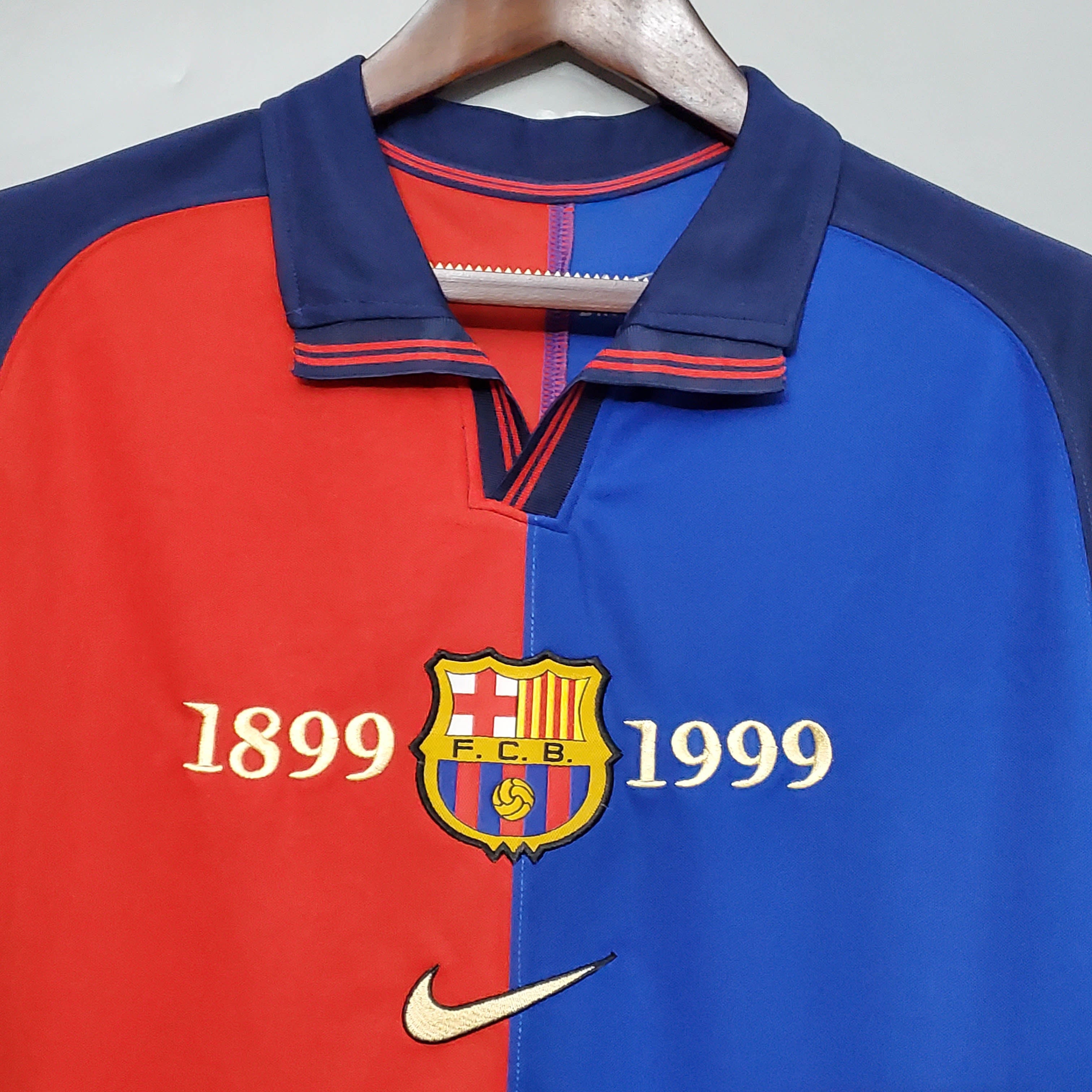 1999/2000 Retro Barcelona Home 100th Anniversary Version