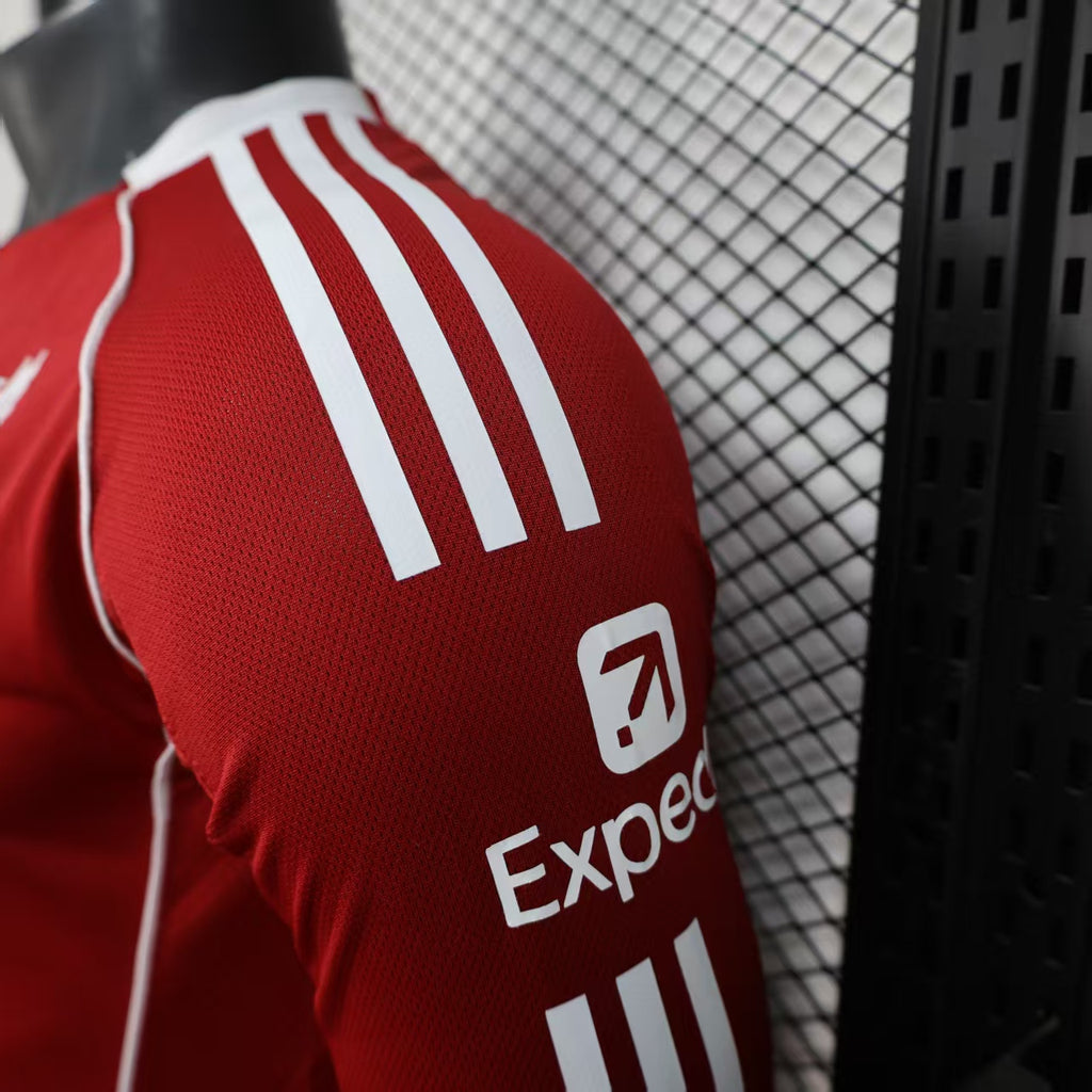 2025/2026 Long Sleeve Liverpool Home Player Version