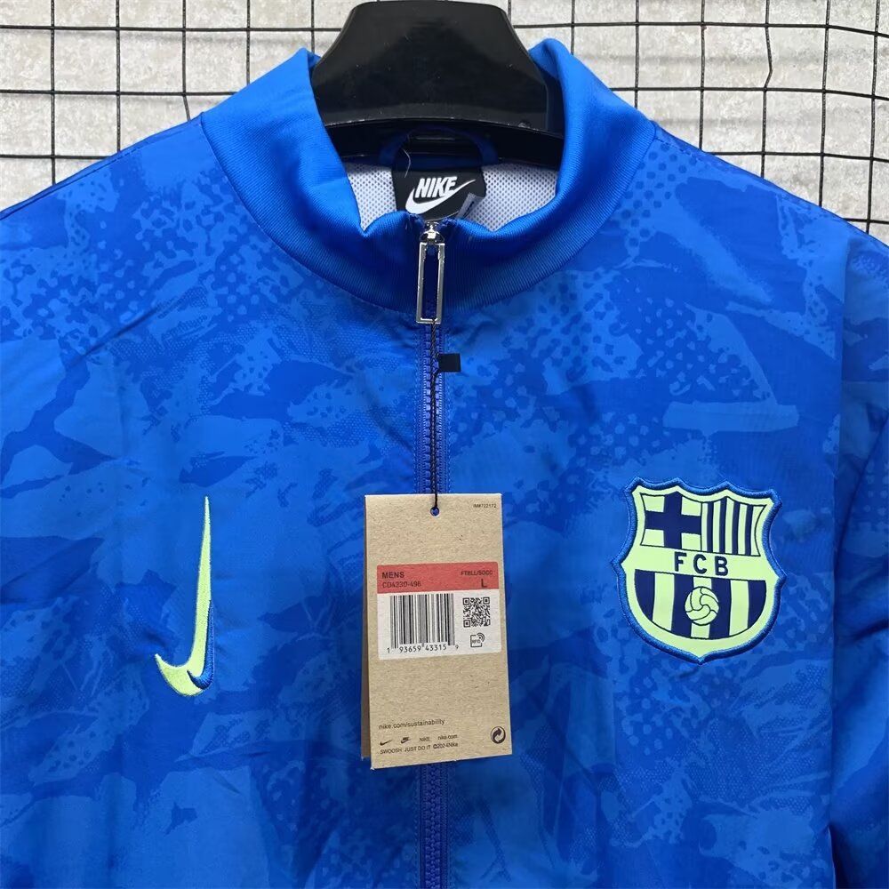 2024/2025 Barcelona Windbreaker Blue Jersey