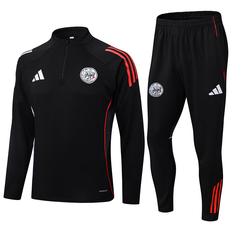 2025/2026 Ajax Half-Pull Training Suit Black