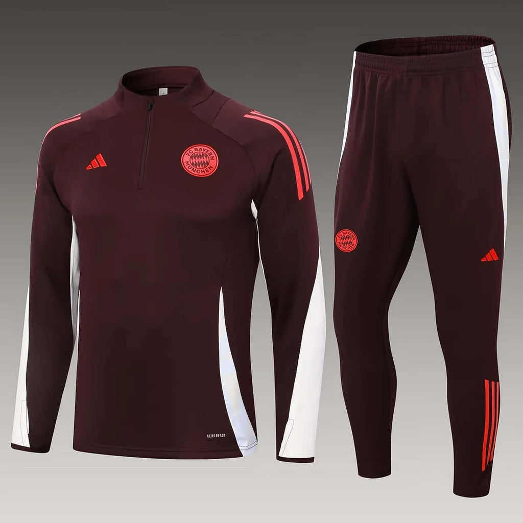 2024/2025 Bayern Munich Half-Pull Training Suit Deep purple