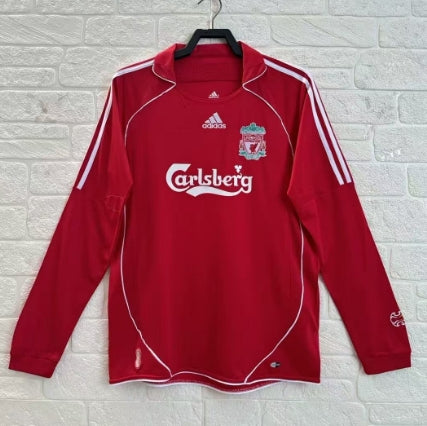 2006/2007 Retro Liverpool Home Football Long Sleeve Jersey