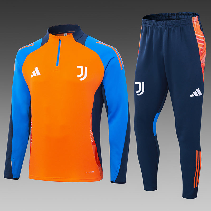 2024/2025 Juventus Half-Pull Training Suit Orange