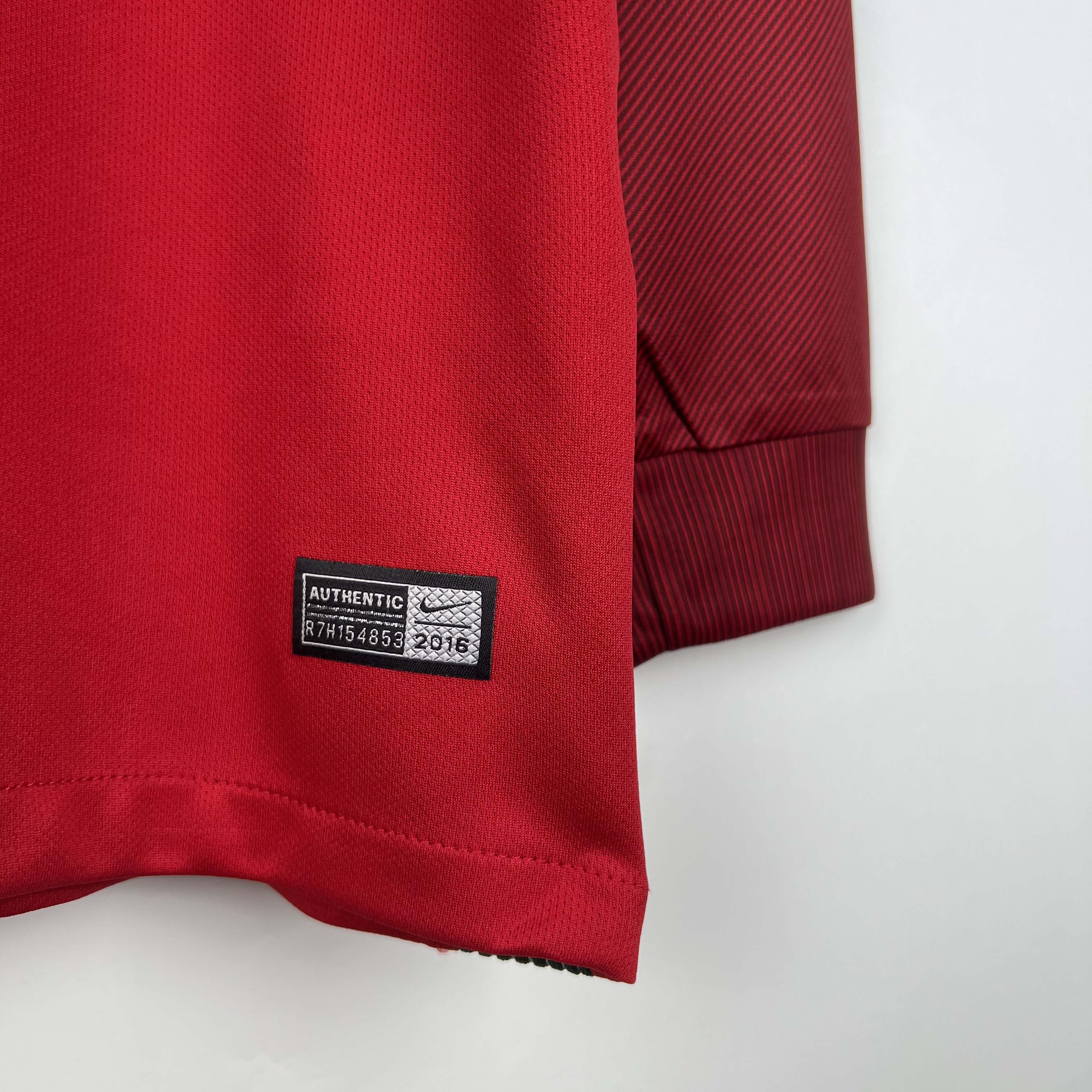 2016 Retro Long Sleeve Portugal Home