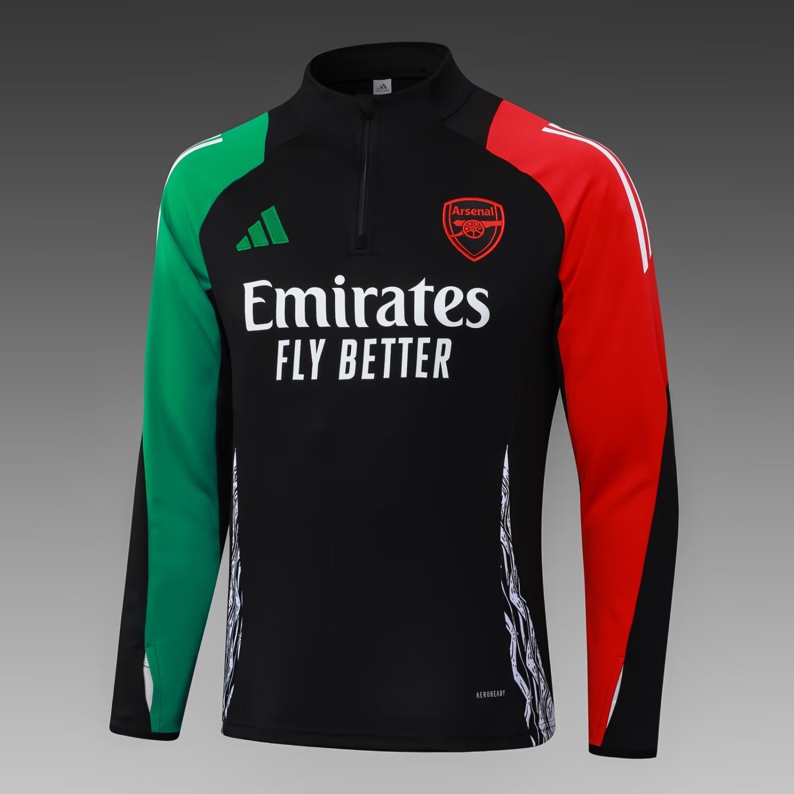 2024/2025 Arsenal Half-Pull Training Suit Black