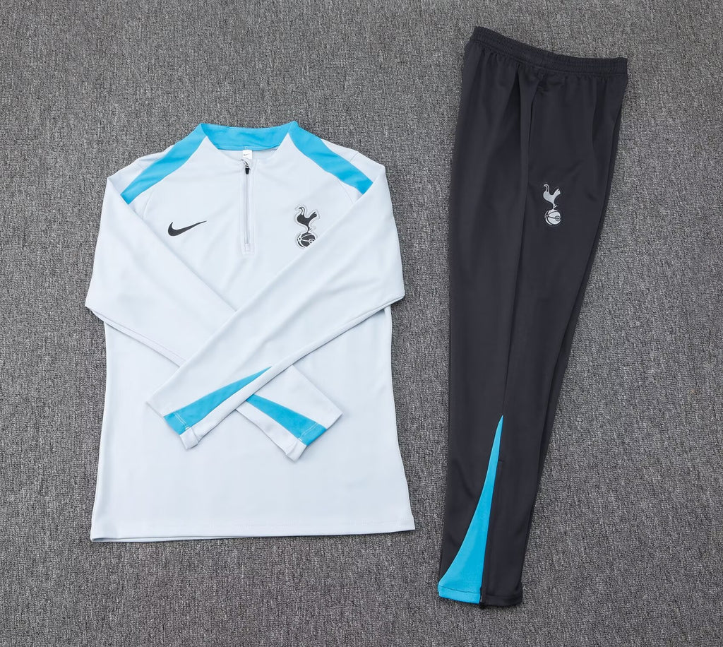 2024/2025 Tottenham Half-Pull Training Suit Light Grey