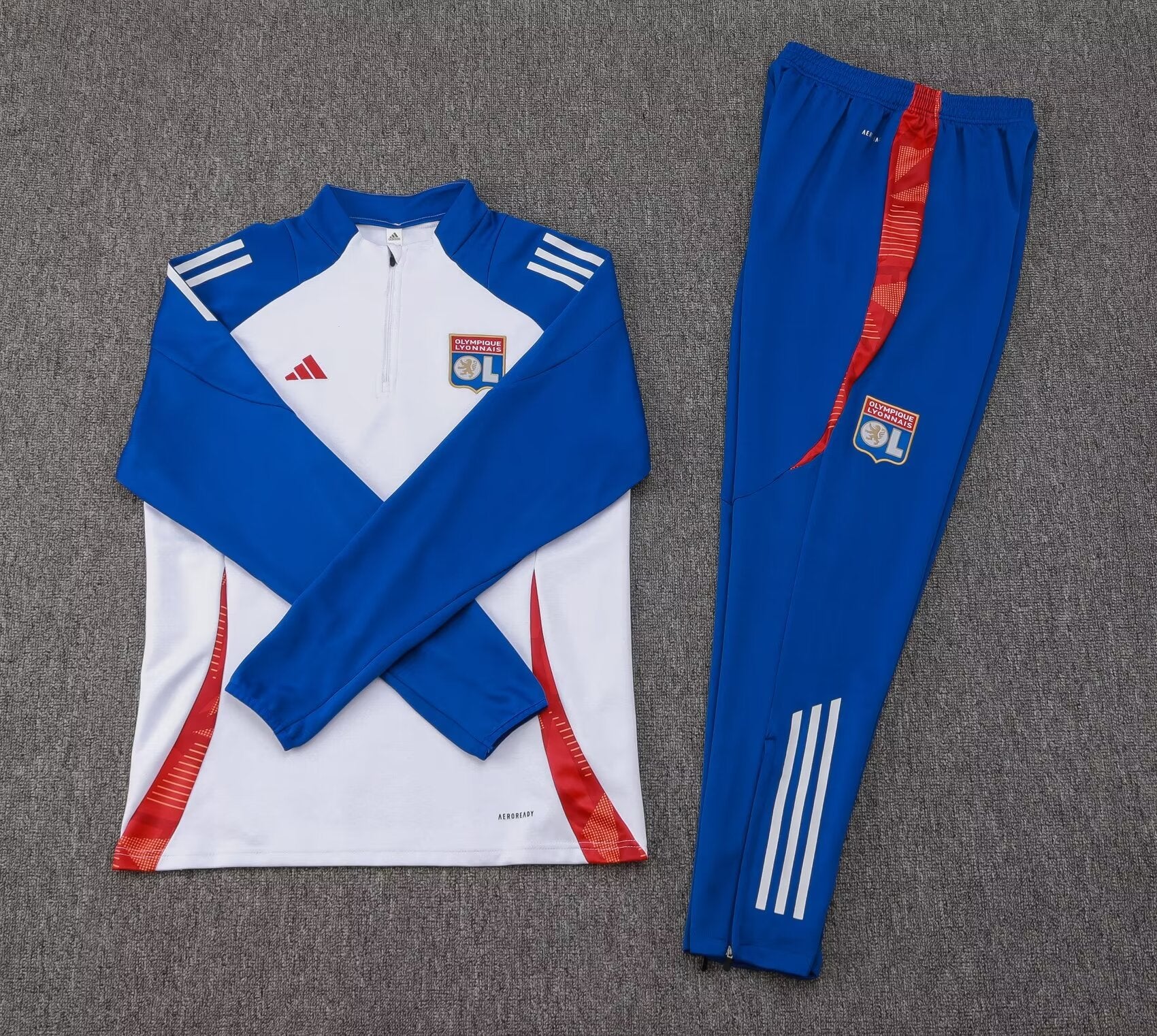 2024/2025 Lyon Half-Pull Training Suit White