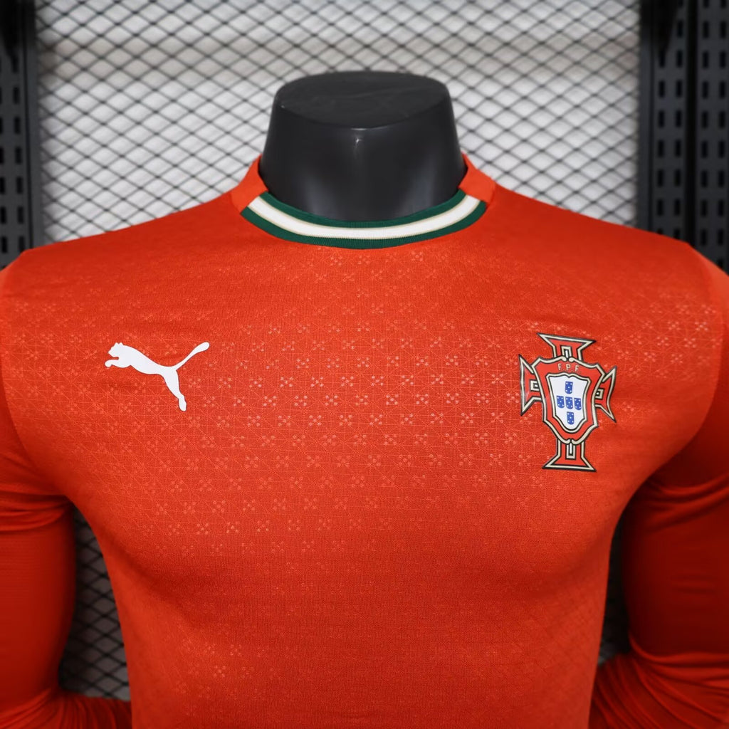2025 Long Sleeve Player Version Portugal Home
