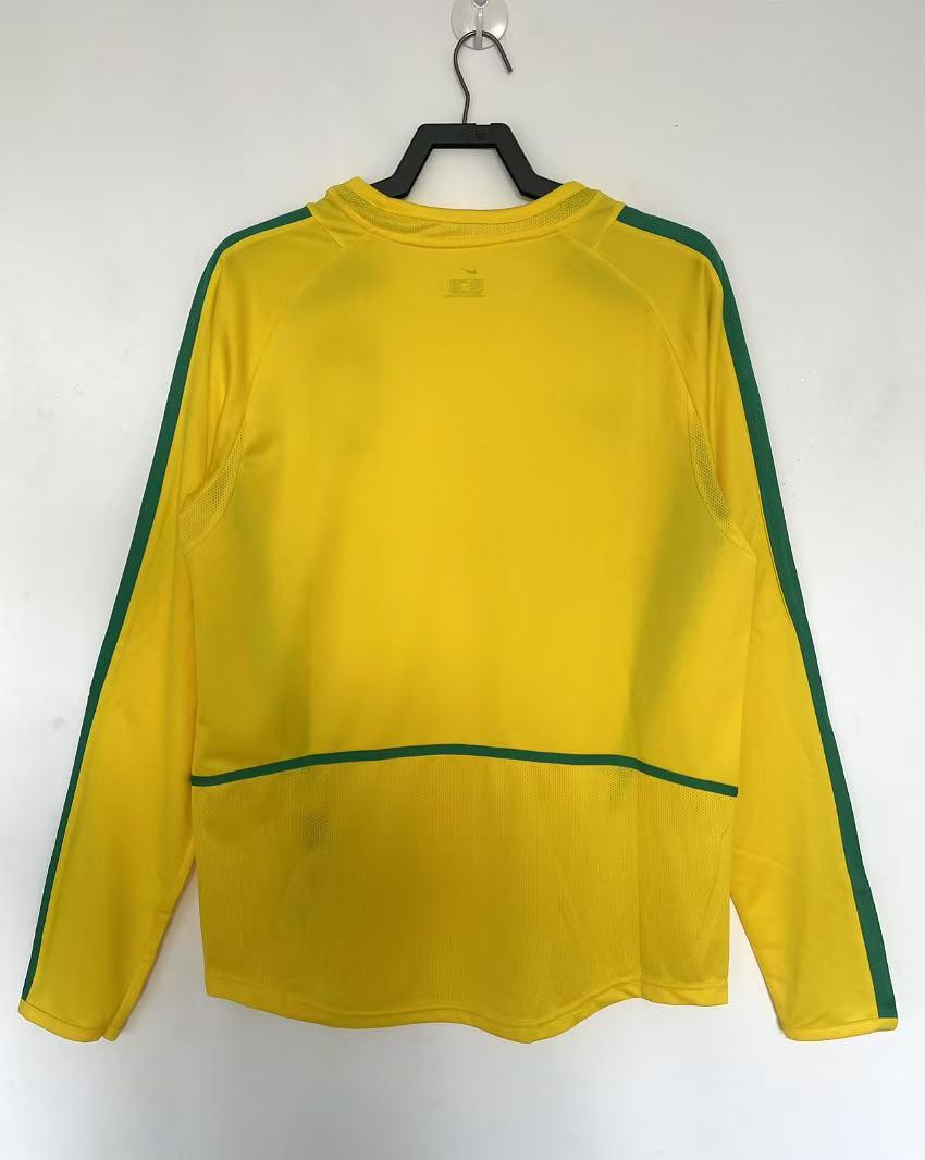 2002 Retro Long Sleeve Brazil Home