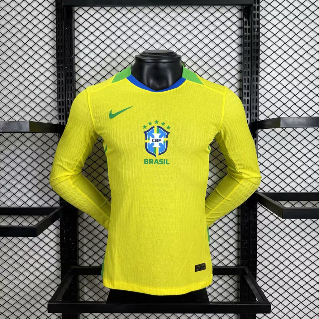 2025/2026 Long sleeves Player Version Brazil Home